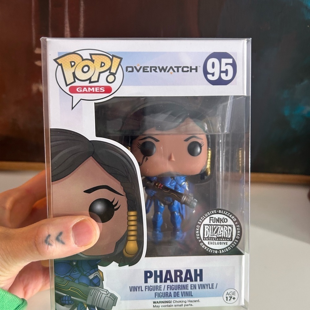 Funko Pop Overwatch Pharah #95 Blizzard Exclusive Blue Armor Vinyl Figure